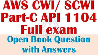 AWS CWI API 1104 Part C Code Book Exam Question