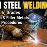 Corten steel welding guide thumbnail showing electrodes, filler metals, preheat requirements and welding procedures for ASTM A588 and A606 weathering steel