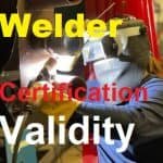 welder certificate validity