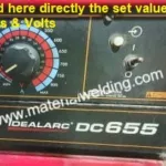 How to check volts and amps on a welding machine