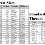 screw size chart