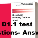 AWS D1.1 test questions and answers