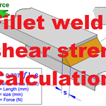 Fillet weld shear strength Calculation
