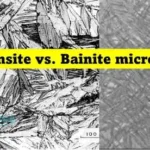 Difference between martensite and bainite microstructure